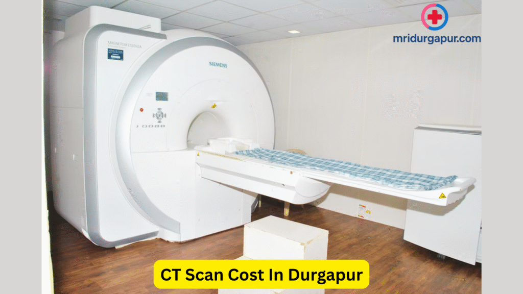 Modern CT scan machine at a diagnostic centre in Durgapur – CT Scan Cost in Durgapur highlighted for patients seeking affordable and accurate imaging services.